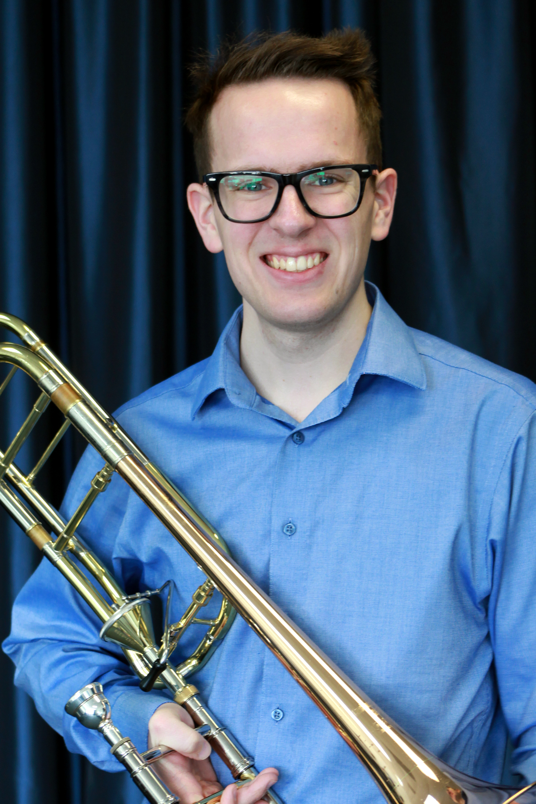 Brady Gell private trombone euphonium baritone tuba trumpet music lessons teacher